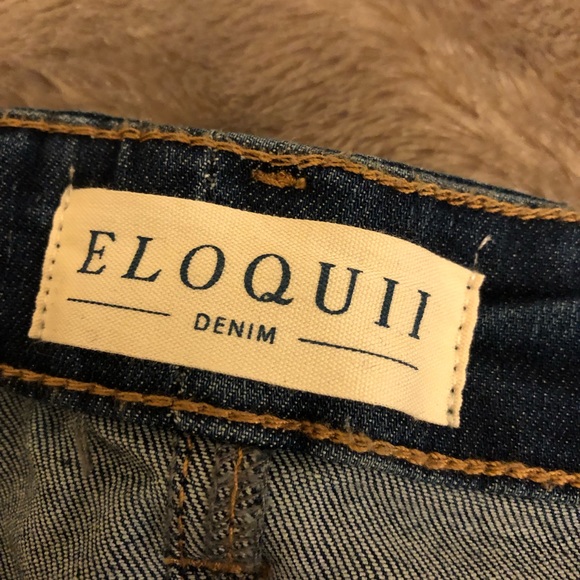 NWT Eloquii Peach Lift Distressed Skinny Jeans 24G - Picture 3 of 8